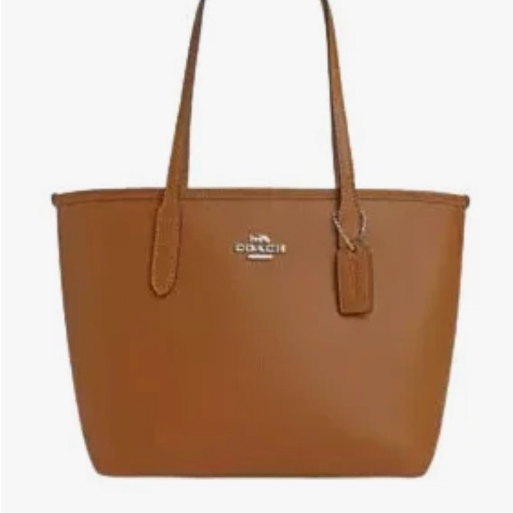 Coach Tan Leather Tote Bag